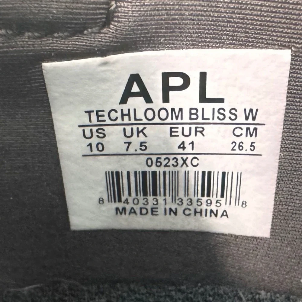 APL TechLoom Bliss Womens 10 Slip On Running Shoes White Brown‎ Tan 0523XC